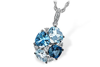 H225-65098: NECK 2.60 BLUE TOPAZ 2.70 TGW