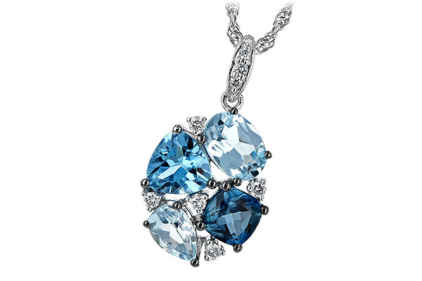 H225-65098: NECK 2.60 BLUE TOPAZ 2.70 TGW