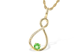 H226-62425: NECK .25 GREEN GARNET .30 TGW