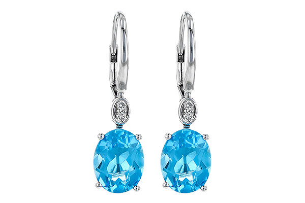 H226-63280: EARR 3.70 TW BLUE TOPAZ 3.75 TGW (9x7MM BT)