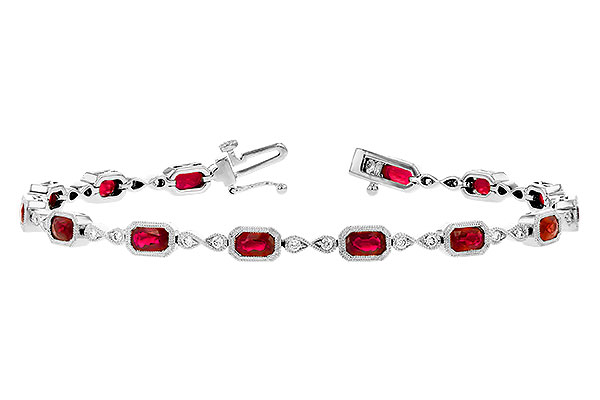 H309-30625: BRACELET 4.50 RUBY 4.82 TGW