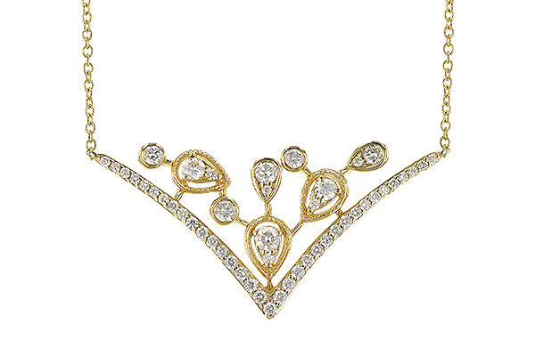H309-31480: NECKLACE .45 TW