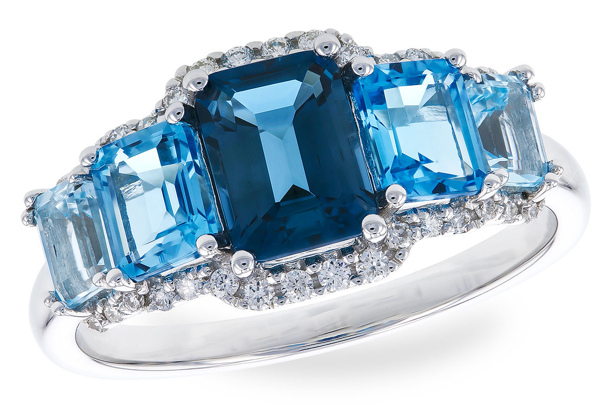 H310-21534: LDS RG 2.15 TW BLUE TOPAZ 2.30 TGW