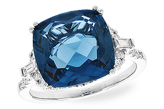 H310-22443: LDS RG 9.00 LONDON BLUE TOPAZ 9.25 TGW (12MM LBT)