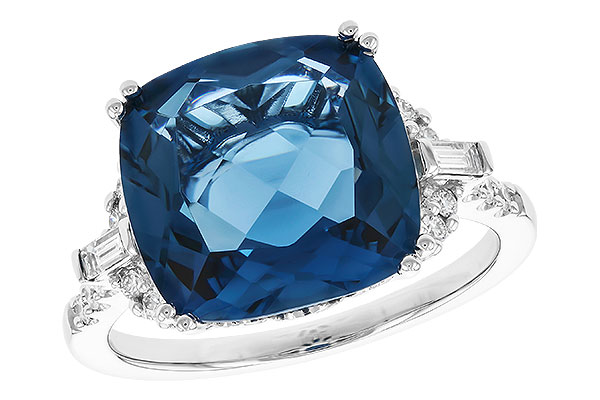 H310-22443: LDS RG 9.00 LONDON BLUE TOPAZ 9.25 TGW (12MM LBT)