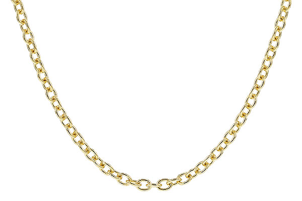 H310-25125: CABLE CHAIN (20IN, 1.3MM, 14KT, LOBSTER CLASP)