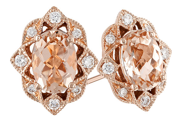 H310-25171: EARR .80 MORGANITE .89 TGW (6x4MM MORG)