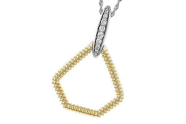 H310-25180: NECKLACE .12 TW