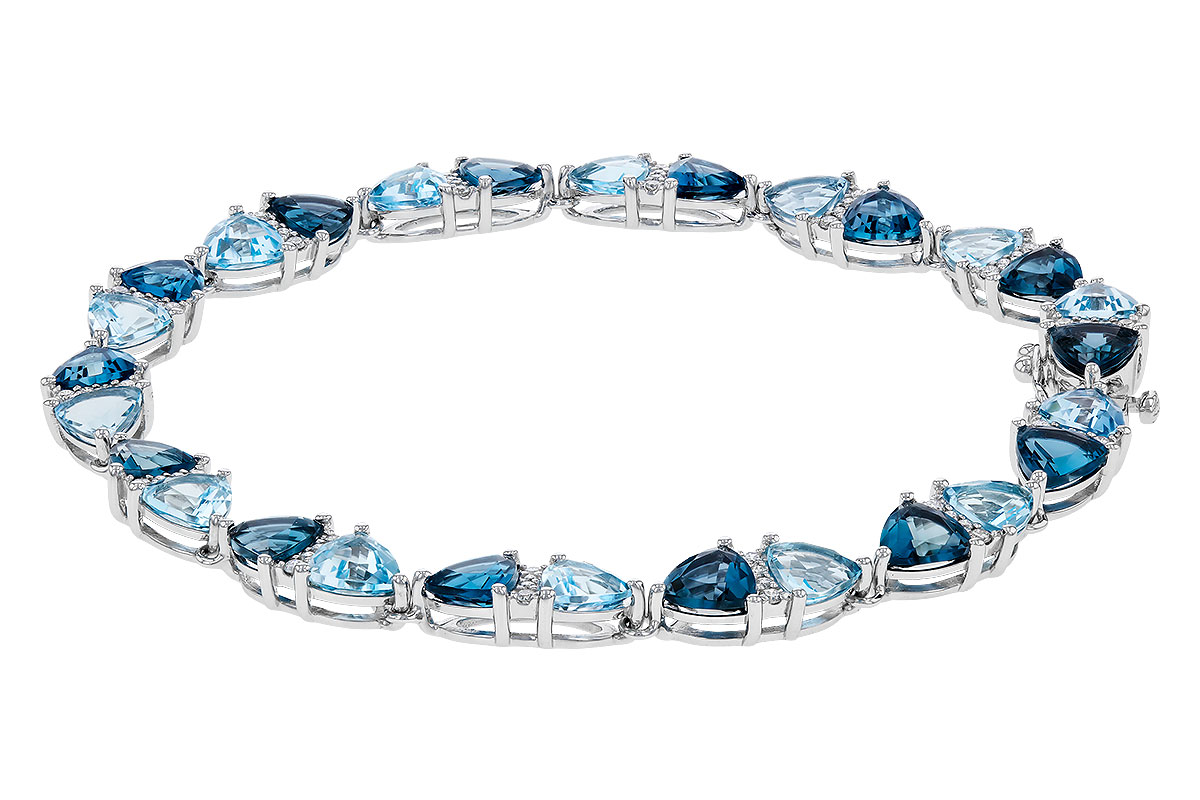 H311-11516: BRACELET 12.20 BLUE TOPAZ 12.50 TGW (7")
