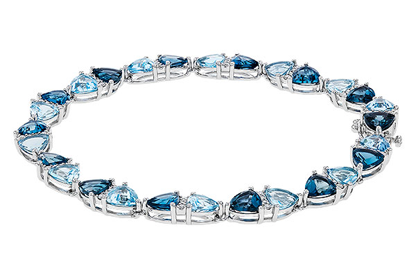H311-11516: BRACELET 12.20 BLUE TOPAZ 12.50 TGW (7")