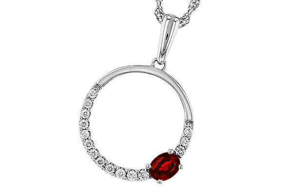 H311-12380: NECKLACE .26 RUBY .41 TGW