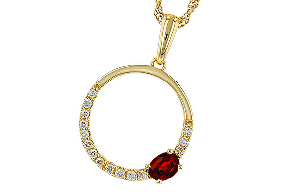 H311-12380: NECKLACE .26 RUBY .41 TGW