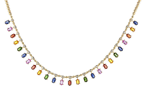 H311-13298: NECK 6.75 MULTI-COLOR SAPP 7.21 TGW (17.25")