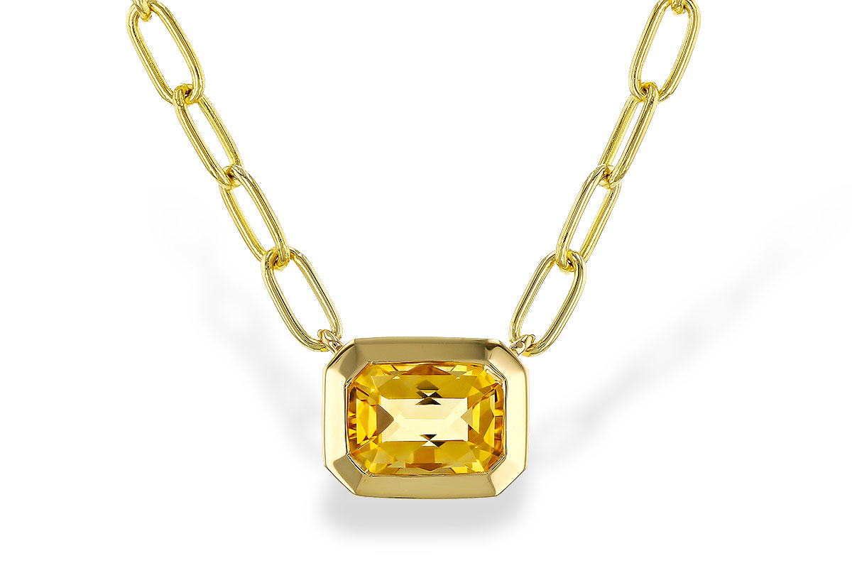 H311-15162: NECKLACE .86 CITRINE (18")