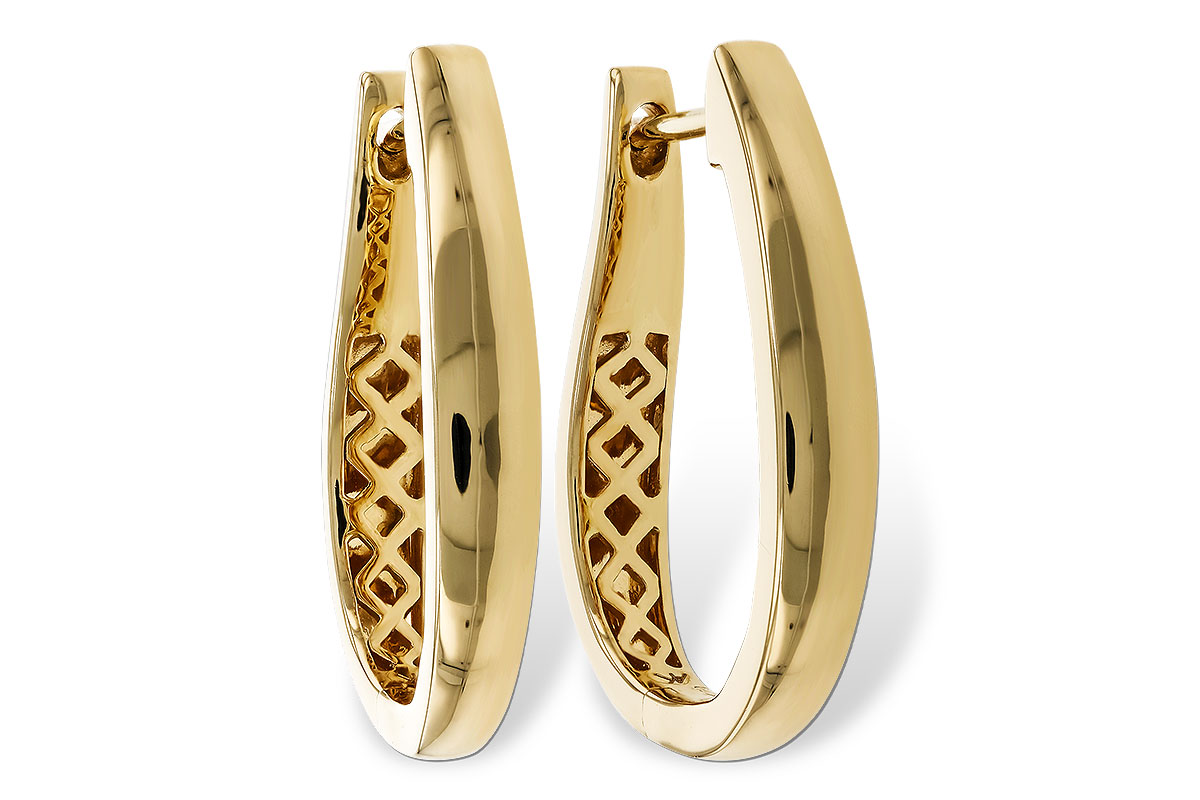 H311-15171: GOLD EARRINGS (22MM)