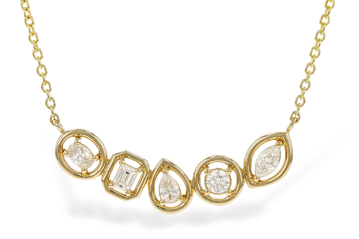 H311-16016: NECKLACE .50 TW FANCY CUT DIAS (18")