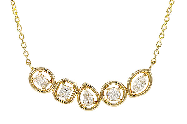 H311-16016: NECKLACE .50 TW FANCY CUT DIAS (18")