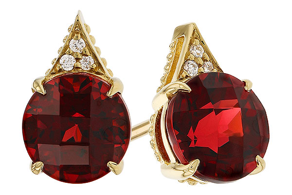 H311-16025: EARR 2.08 TW GARNET 2.10 TGW (6MM RD)