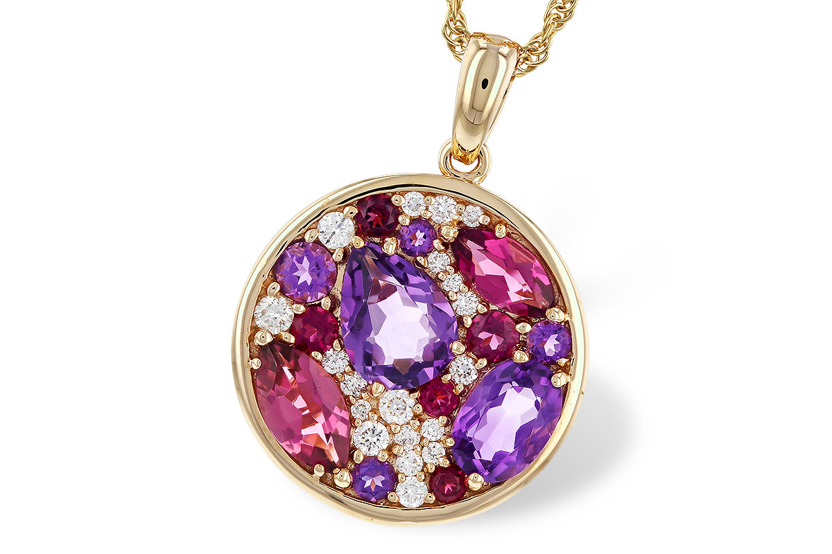 H311-16089: NECK 1.83 TW SEMI-PRECIOUS (P.TOUR, AMY) 2.00 TGW