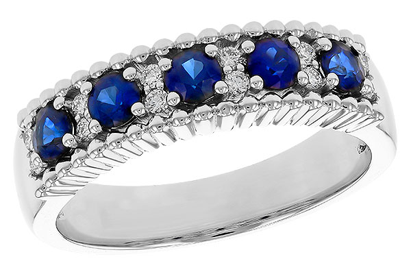 H311-17889: LDS WED RG .64 TW SAPPHIRE .76 TGW