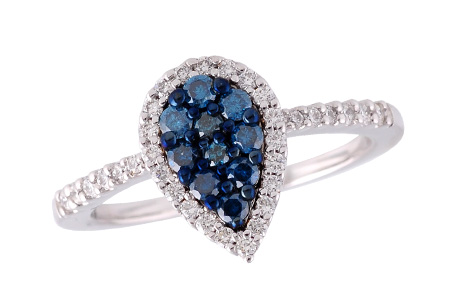 K222-99671: LDS DIA RG .23 BLUE DIA .49 TW