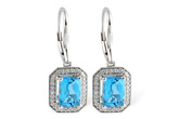 K223-85098: EARR 2.20 BLUE TOPAZ 2.36 TGW