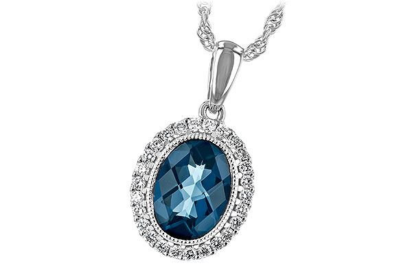 K225-65107: NECK 1.28 LONDON BLUE TOPAZ 1.41 TGW