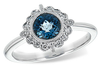 K225-65125: LDS RG .93 BLUE TOPAZ 1.05 TGW