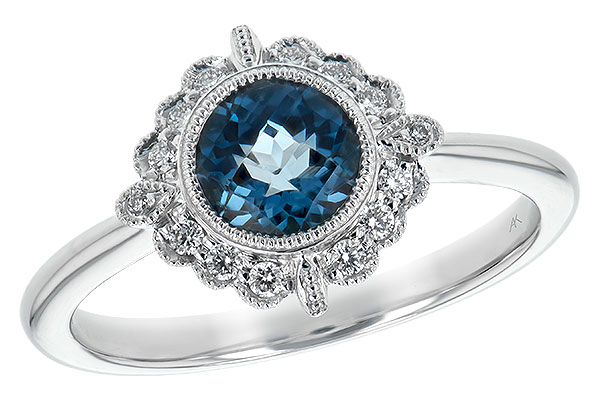 K225-65125: LDS RG .93 BLUE TOPAZ 1.05 TGW