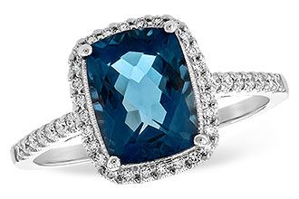 K225-72443: LDS RG 2.42 LONDON BLUE TOPAZ 2.62 TGW