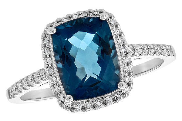 K225-72443: LDS RG 2.42 LONDON BLUE TOPAZ 2.62 TGW