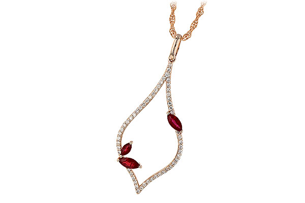 K226-55143: NECK .36 RUBY .56 TGW