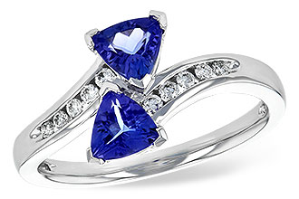 K226-55180: LDS RG .77 TW TANZANITE .90 TGW