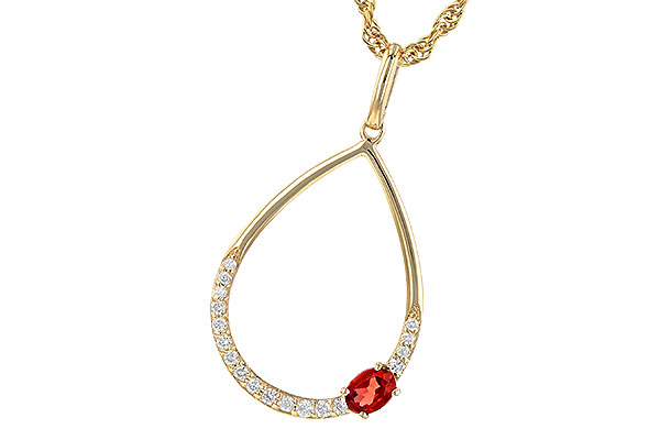 K226-62416: NECK .19 GARNET .28 TGW