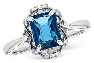 K309-30580: LDS RG 1.70 LONDON BLUE TOPAZ 1.76 TGW