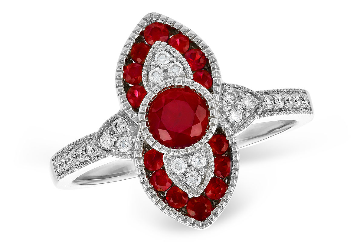 K309-30625: LDS RG .63 TW RUBY .75 TGW