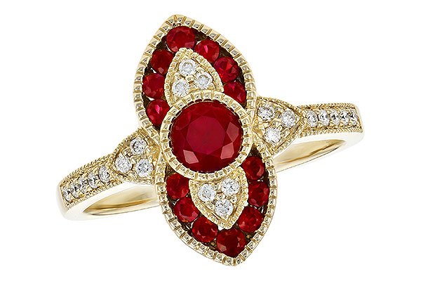 K309-30625: LDS RG .63 TW RUBY .75 TGW