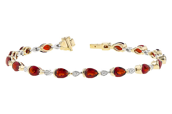 K309-31480: BRACELET 6.44 GARNET 6.60 TGW