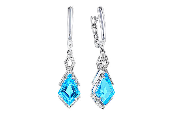 K310-20589: EARR 2.72 TW BLUE TOPAZ 2.90 TGW