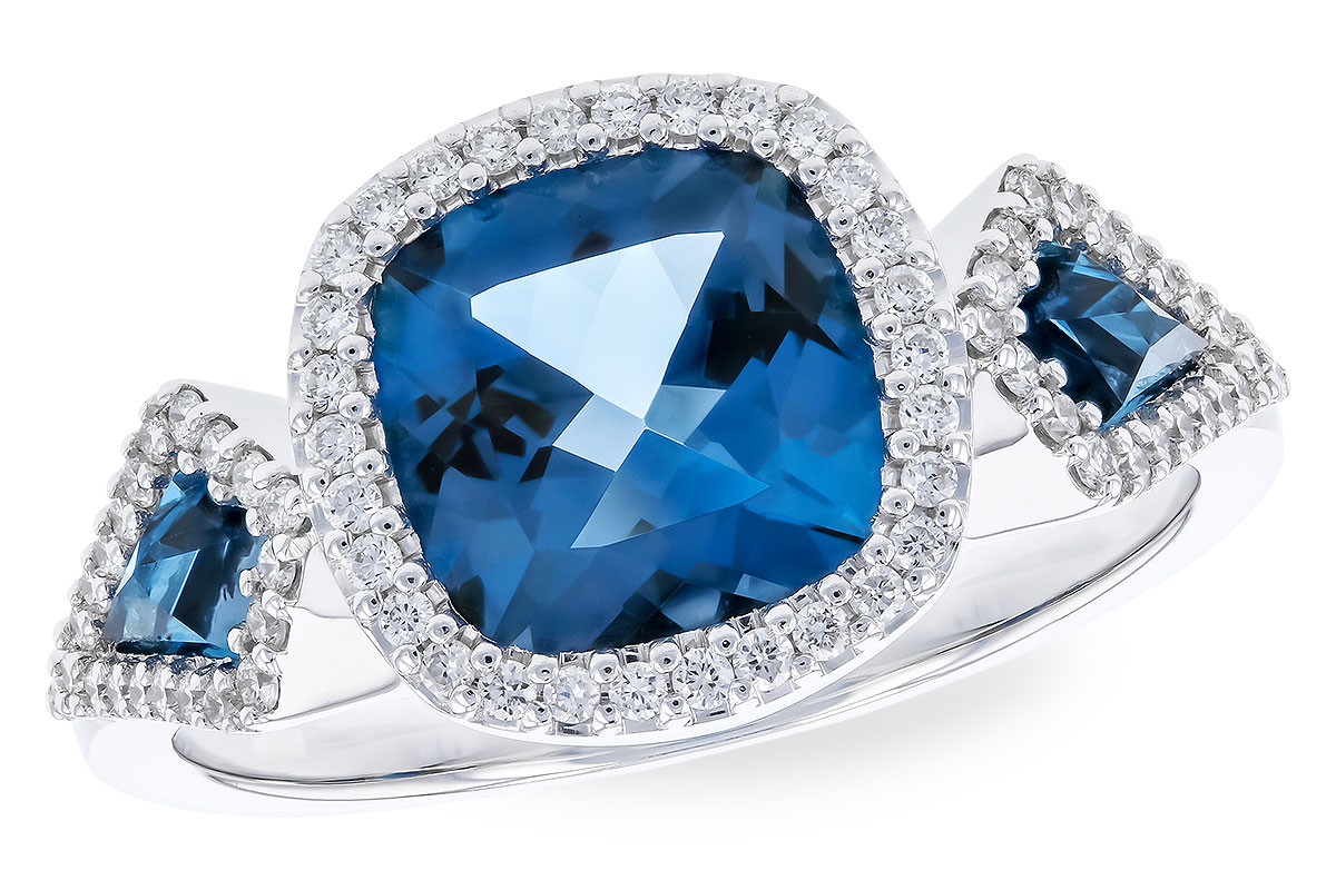 K310-21489: LDS RG 2.46 TW LONDON BLUE TOPAZ 2.72 TGW