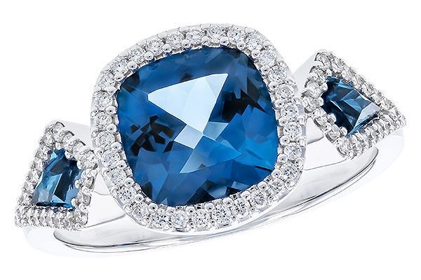 K310-21489: LDS RG 2.46 TW LONDON BLUE TOPAZ 2.72 TGW