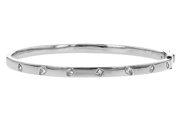 K310-25134: BANGLE .35 TW FANCY CUT DIAMONDS