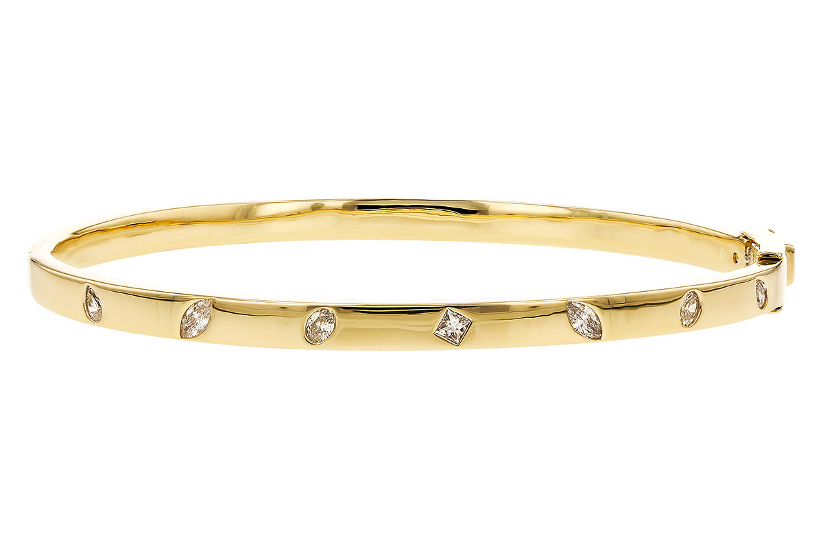 K310-25134: BANGLE .35 TW FANCY CUT DIAMONDS