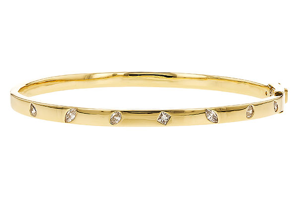 K310-25134: BANGLE .35 TW FANCY CUT DIAMONDS
