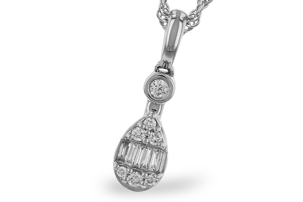 K311-10552: NECKLACE .05 BAG .14 TW