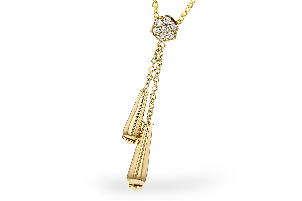 K311-10598: NECKLACE .11 TW