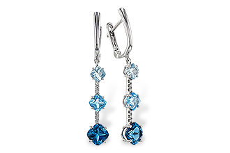 K311-10616: EARRINGS 2.41 TW BLUE TOPAZ 2.45 TGW