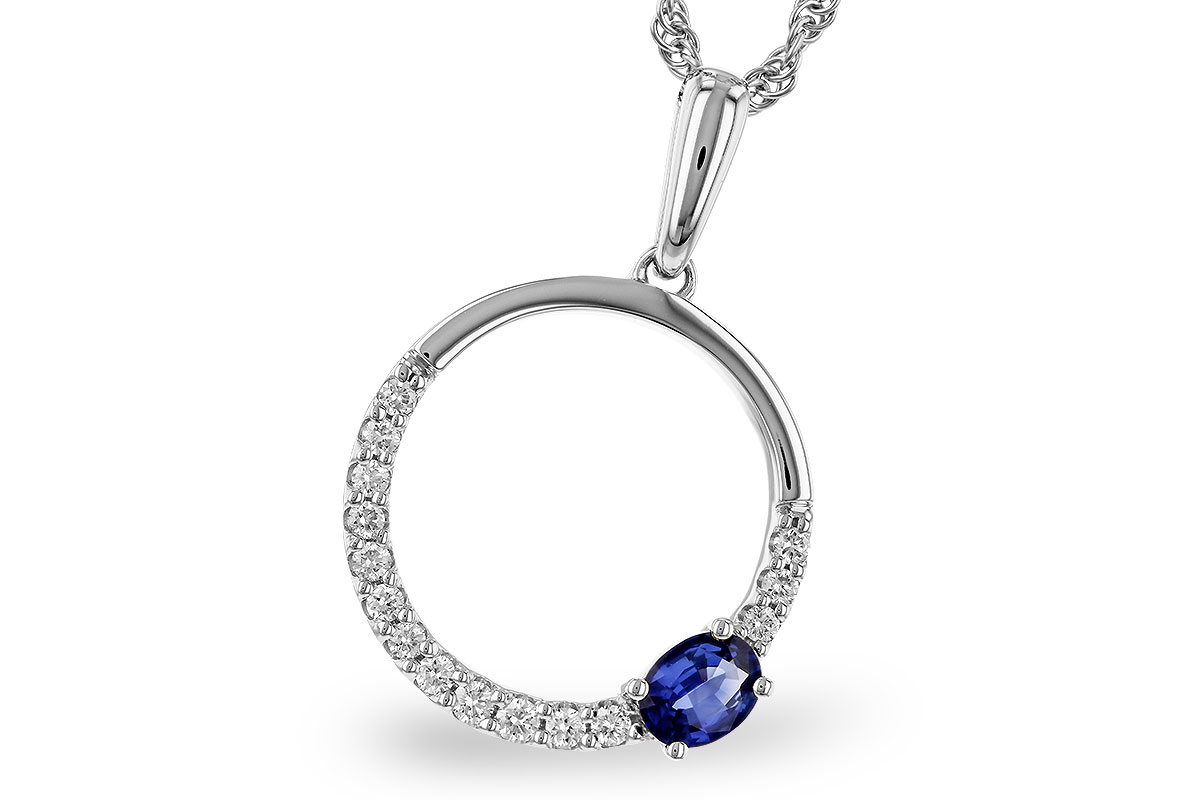 K311-12380: NECKLACE .28 SAPPHIRE .43 TGW