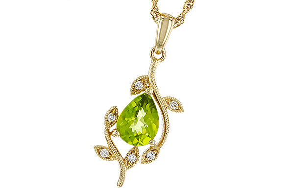 K311-12407: NECKLACE 1.16 PERIDOT 1.21 TGW (8x6MM PER)