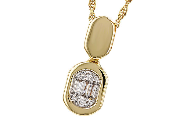 K311-15134: NECKLACE .07 TW BAG .12 TW